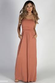 Casual Ruched Tube Top Apricot Maxi Dress Maxi Dress Dresses Top Maxi Dresses
