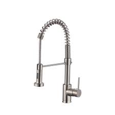I recommend the installation brushed nickel kitchen faucets during remodeling kitchen. Stylish Single Handle Pull Out Stainless Steel Kitchen Faucet Brushed Nickel The Home Depot Canada