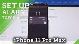 However every morning its goes to max volume. How To Set Up The Alarm On Iphone 11 Pro Max Manage Clock Youtube