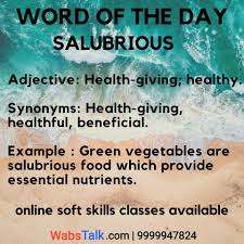 But with so many brands and types of kibble on the market, it can be difficult to decide which one is. Wabstalk On Twitter Join 9999947824 Word Of The Day Word Of The Day Salubrious Adjective Health Giving Healthy Synonyms Health Giving Healthful Beneficial Example Green Vegetables Are Salubrious Food Which
