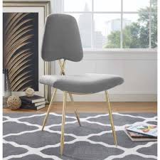 Grey Velvet Gold Toothpick Leg Accent Dining Chair Side Chairs Dining Velvet Dining Chairs Modern Dining Side Chairs