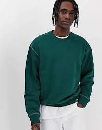 Carhartt Wip Nebraska Sweat Shirt Vert Sapin Fonce Asos