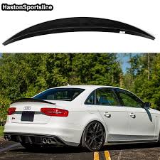 Untuk Audi S4 B8 5 Sedan 2013 2016 Serat Karbon Batang Spoiler Wing Hk Gaya Spoiler Sayap Aliexpress