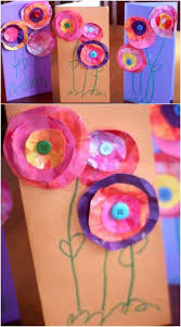Flatten the crease of the card using the blunt edge of. Kids Crafts 17 Diy Mother S Day Cards
