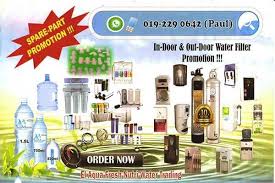 Sebaliknya tangki air dan dua penapis dipasang. El Aqua Fresh Nutri Water Trading Kajangbiz