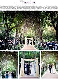 Style Unveiled Southern California Real Weddings Arielle And David Outdoor Wedding Ceremony Arch Jewish Wedding Ceremony Jewish Wedding