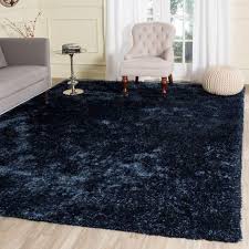 Toronto Shag Navy Blue 8 Ft X 10 Ft Area Rug Blue Rug Bedroom Rugs In Living Room Polyester Rugs