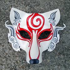 Shiranui Japanese Wolf Mask By Merimask On Deviantart Wolf Mask Japanese Wolf Japanese Mask