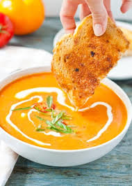 This Easy Tomato Basil Soup Is Made With Fresh Garden Tomatoes Make A Big Batch To Freeze And Enjoy All Summer Healthy Fall Soups Fresh Tomato Soup Fall Soups