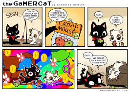 Too Real Gamer Cat Cute Comics Cat Comics