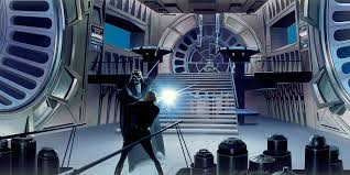 Non Woven Photomural Star Wars Classic Rmq Duell Throneroom Dx10 052 From Komar Disney