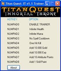 Maybe you would like to learn more about one of these? Titan Quest Immortal Throne Trainer Spieletipps