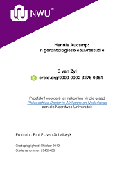 Het zal niet lang meer duren, binnenkort word jij grote broer. Pdf Hennie Aucamp Å‰ Gerontologiese Oeuvrestudie Stefan Van Zyl Academia Edu