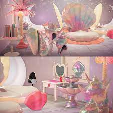 Designed The Pearlescent Mermaid Bedroom Of My Dreams Animalcrossing Animal Crossing Wild World Animal Crossing Game New Animal Crossing