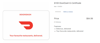 Usd gift cards are only valid in the u.s. Costco Ca Doordash Gift Card Promotion