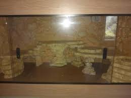 Just Finished Fake Rock Wall And Structures For A Bearded Dragon Vivarium This Is My First Attempt F Bearded Dragon Bearded Dragon Vivarium Bearded Dragon Diy