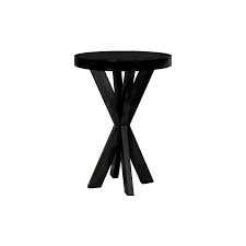 Rental Table Tall Kiosk Cocktail Modern Contemporary Starburst Round X Legs Cross Legs Black Rentals Starburst Black Legs Ebony
