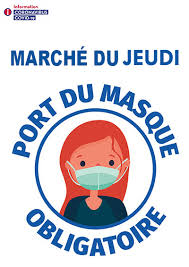 Comment imprimer mon affiche masque obligatoire sur zor.com? Port Du Masque Obligatoire Au Marche Du Jeudi Ville Montendre