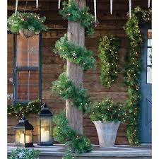 A wide variety of outdoor light garland options are available to you, such as lighting solutions service, warranty(year), and lifespan (hours). Plow Hearth Indoor Outdoor Blue Ridge Garland W Battery Operated Dual Function Lights 6 Target