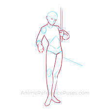 Learn how to draw basic anime pictures using these outlines or print just for coloring. Anime Fighting Poses For Reference And Inspiration