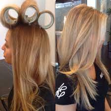 How To Achieve The Salon Blowout At Home Velcro Rollers Blowout Hair Hair Rollers Hair Styles
