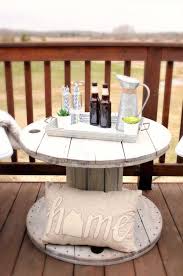 Bistro tables, side tables, and poseur tables. 52 Diy Tables From Old Cable Reels Exciting Models And Inspiration My Desired Home