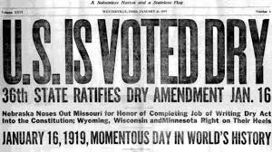 The eighteenth amendment—which illegalized the manufacture, transportation, and sale of alcohol—was passed by the u.s. Prohibition In The United States National Ban Of Alcohol Watchmojo Com