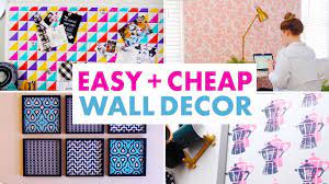 Using letters is also an interesting idea for a picture wall because decorating walls with pictures shouldn't be boring. Diy Cheap Wall Decor Add Color To Your Walls Without Paint Youtube