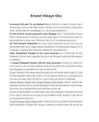 Ensest Hikaye Oku