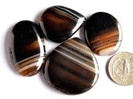 4 Pcs Black Banded Agate Gemstone Handmade Jewelry Making Gemstone Genuine Black Sardonyx Gemstone 109 Jewelry Making Gemstone Agate Gemstone Handmade Jewelry