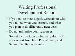 Advance to a leadership position within the company. Ppt Writing Professional Development Reports A Workshop For New Faculty Powerpoint Presentation Id 4575562
