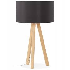 It's small, easy to install, and this desk lamp is a unique option that lets you set it up in more ways than you could ever dream of using. Scandinavian Style Black Natural Table Lamp With Lampshade Trivet