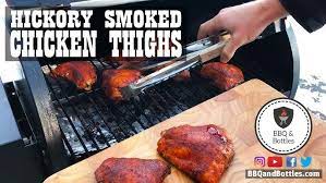 Hickory Smoked Bbq Chicken Thighs Youtube