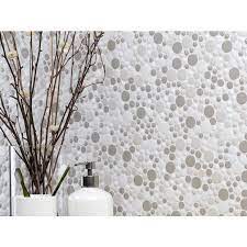 Bubbles Glass Mosaic Floor Decor Mosaic Glass Bubble Glass Glass Mosaic Tiles