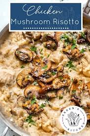 Chicken Mushroom Risotto Recipe Mushroom Risotto Risotto Recipes Chicken Risotto Recipes Easy