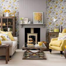 Choose a glass door to allow you and whole family members viewing a beautiful scenery on the outside. Yellow And Grey Living Room Ideas Colour Combinations To Suit All Styles