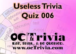 Pocket trivia questions and answers fun funny want to play trivia anytime anywhere. Useless Knowledge Trivia Quiz 006 Octrivia Com