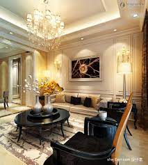 In most cases, chandeliers are best placed at the center of the living room ceiling. Living Room Chandelier Decorated Showroom Chandelier In Living Room Luxury Living Room Modern Living Room