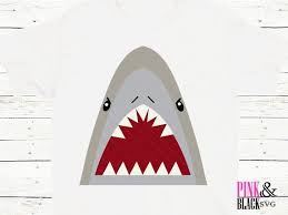 Shark Svg Cute Shark Shark For Boy Svg Shark Face Svg Cute Shark Silhouette Studio Designer Edition Transfer Paper