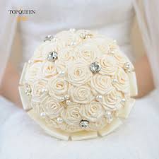 Collection by flaural • last updated 9 weeks ago. Topqueen F25 Bridal Bouquet Bridesmaid Flower Bouquet Iris Flower Hoop Bouquet Marriage Accessories Decorations Wedding Buquet Buy At The Price Of 6 99 In Aliexpress Com Imall Com