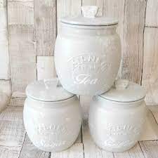 Maybe you would like to learn more about one of these? Grey Marble Kitchen Canisters Tea Coffee Sugar Jars The British Craft House