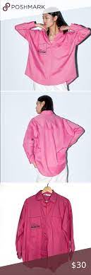 Zara Pink Pantone Oversized Shirt Oversized Shirt Zara Pantone Pink