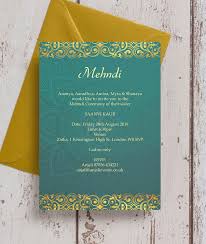 You can paint your hands green with mehndi and the town . Teal Gold Indian Mehndi Baraat Card From 0 85 Each
