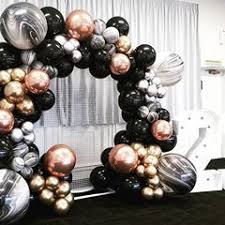 Balloon Hub Melbourne Balloonhubmelbourne Instagram Photos And Videos Rose Gold Party Decor Black And Gold Balloons 21st Birthday Decorations