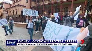 And as yet, there's no known source. 7news Sydney Sydney Woman Arrested At Coronavirus Lockdown Protest Facebook
