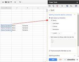 .we need to know how to split cells in excel is when we have a worksheet with employees' names where we have both the first and last names in one cell. How To Split Cells In Google Sheets
