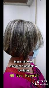 Also, use a mild conditioner and finish with a tonal gloss. Nu By Mayeth Hair Beauty Makeup Black Hair With Full Highlights Lowlights Platinum Hair Color Facebook