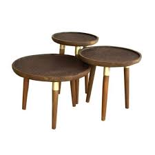 5 out of 5 stars. Nora Nest Of 3 Coffee Tables Dark Wood Knees Co Uk