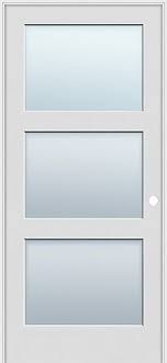 Lowe's® has your next project covered. 6 8 Tall Frosted 3 Lite Shaker Interior Prehung Wood Door Unit 249 Door 1 Week Leadtime Discount Interior Doors Wood Doors Wood Doors Interior