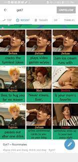 Got7 (갓세븐) consists of 7 members: Got7 Roommates Got7 Amino